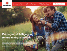 Tablet Screenshot of primagaz.no