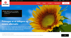 Desktop Screenshot of primagaz.dk