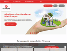 Tablet Screenshot of primagaz.nl